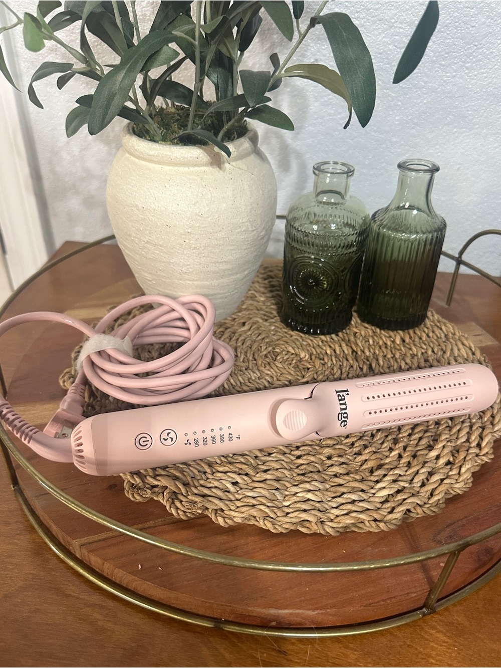 L’ange Le Duo 360 Airflow Styler in Blush Pink
